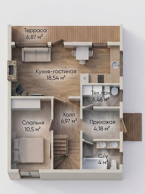 Первый этаж