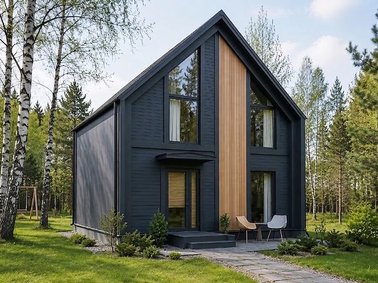 Проект дома «Барн Лайт», 71 м²